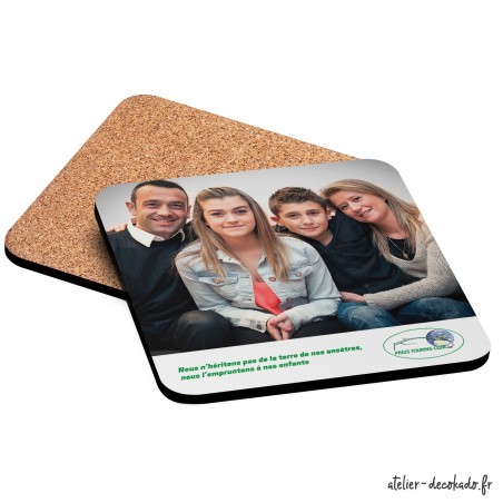 Dessous de verre personnalisé Prius Touring Club