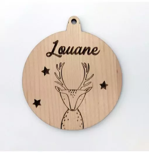 Boule de Noël avec prénom...
